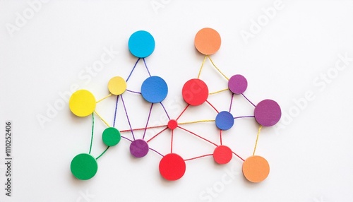 Colorful Network: Abstract Representation of interconnectedness  photo