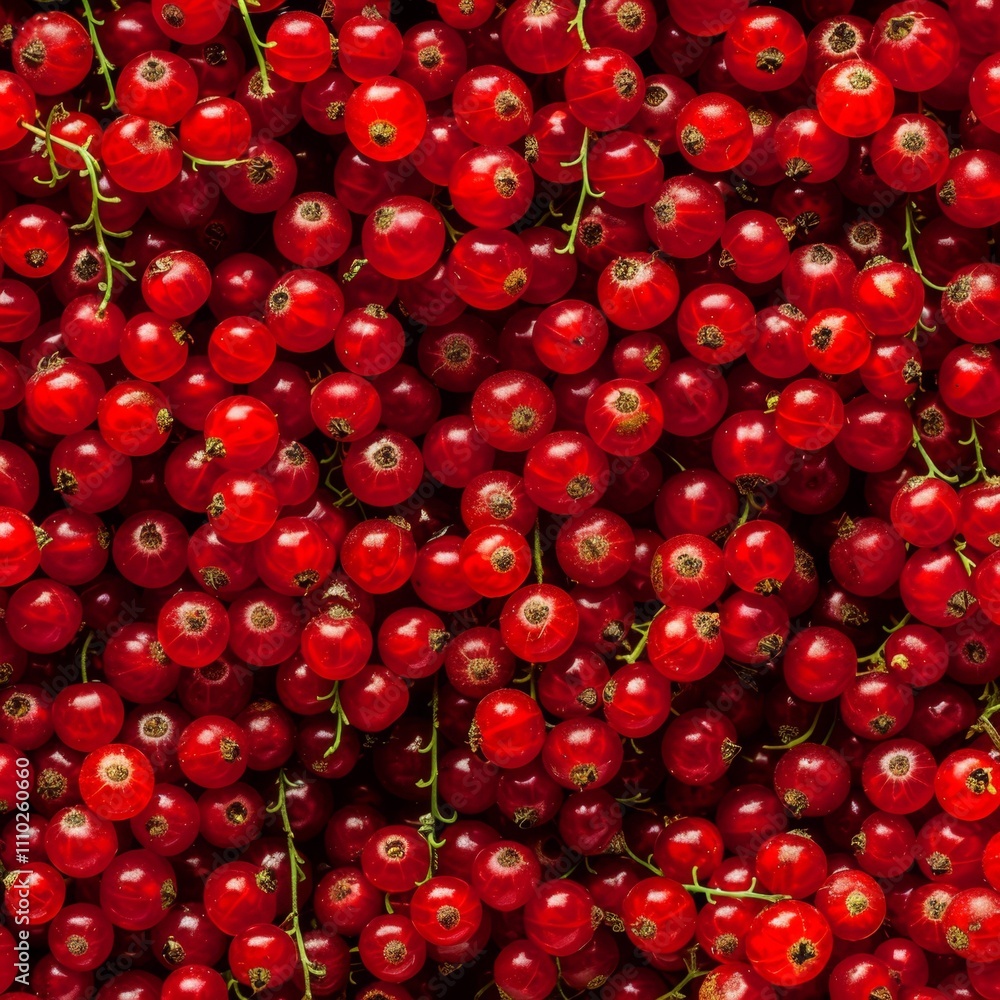 Red currant berries texture background, Ribes rubrum fruits pattern, many redcurrant mockup, pink berries