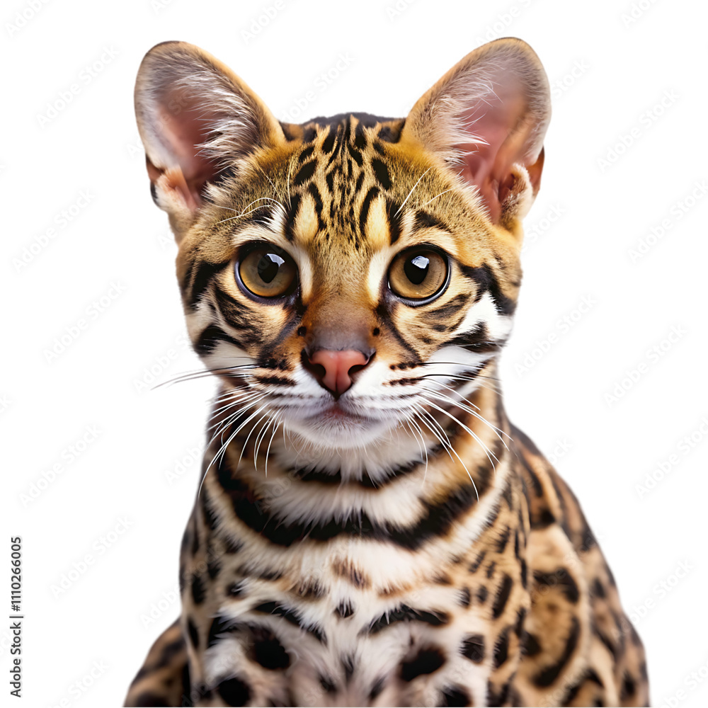 bengal cat isolated on white background bengal cat isolated on white background