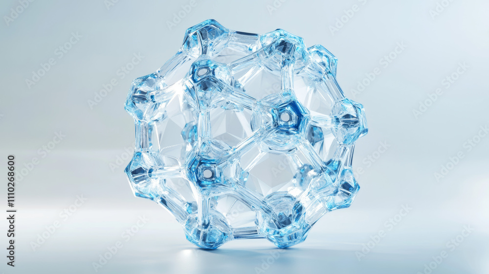 Low poly water molecule structure 3D render concept. Polygonal science research hyaluronic acid technology art. Futuristic modern abstract background. H2O cell connected wire mesh vector illustration Low poly water molecule structure 3D render concept. Polygonal science research hyaluronic acid technology art. Futuristic modern abstract background. H2O cell connected wire mesh vector illustration
