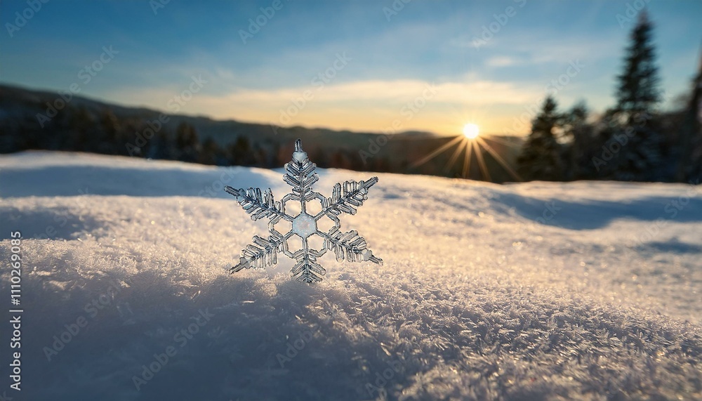 Serenity in Detail: A Snowflake’s Grace on a Wintry Afternoon Serenity in Detail: A Snowflake’s Grace on a Wintry Afternoon