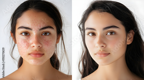 Before & After Teenage Latina's Clear Skin Transformation