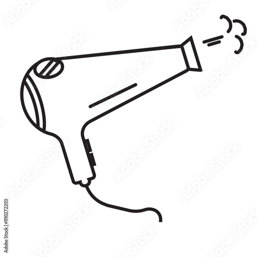 hair dryer vector illustration