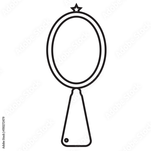 3d rendered illustration of a mirror