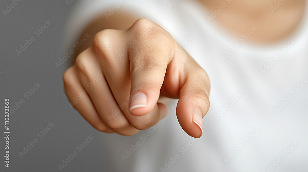 woman’s index finger pointing directly at the viewer conveying confidence, engagement, and a sense of direction with a clean and sharp focus on her gesture woman’s index finger pointing directly at the viewer conveying confidence, engagement, and a sense of direction with a clean and sharp focus on her gesture