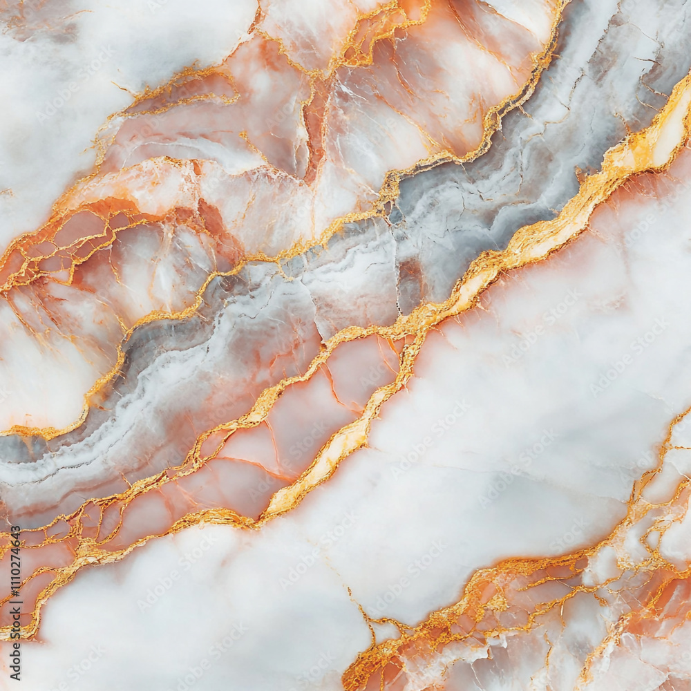 Obraz premium Elegant Gold Peach Marble Texture Background