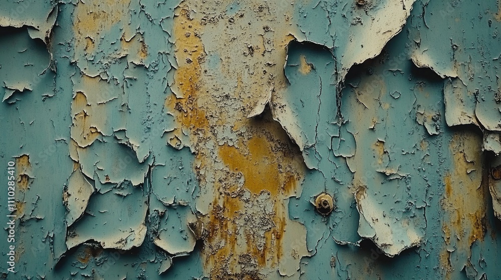 Corroded metal surface with peeling paint showcasing texture and oxidized colors for industrial or artistic backgrounds Corroded metal surface with peeling paint showcasing texture and oxidized colors for industrial or artistic backgrounds