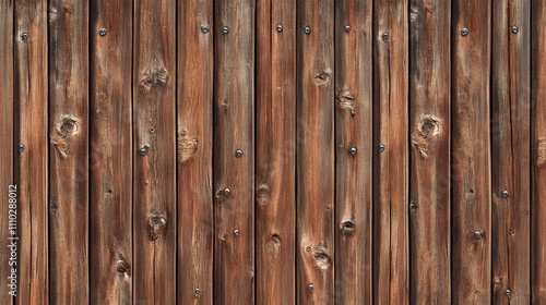 Weathered wooden planks texture featuring rustic bolts and natural imperfections for architectural design and vintage aesthetics.