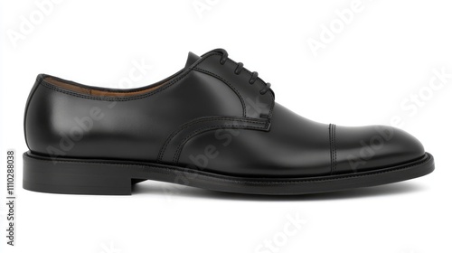 Stylish black leather dress shoe with classic design ideal for formal and business settings perfect for footwear collections