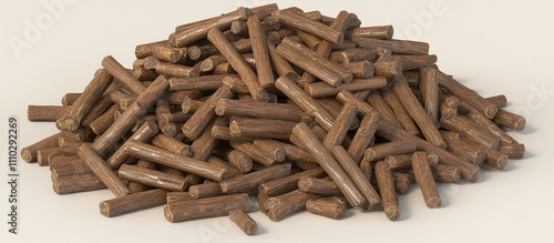 Wallpaper Mural Heap of authentic brown cinnamon sticks arranged on a neutral background for culinary and aromatherapy visual concepts Torontodigital.ca