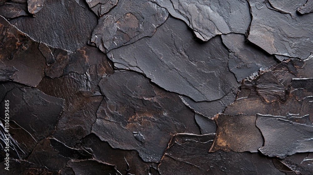 Dark Slate Stone Texture with Natural Patterns and Features Dark Slate Stone Texture with Natural Patterns and Features
