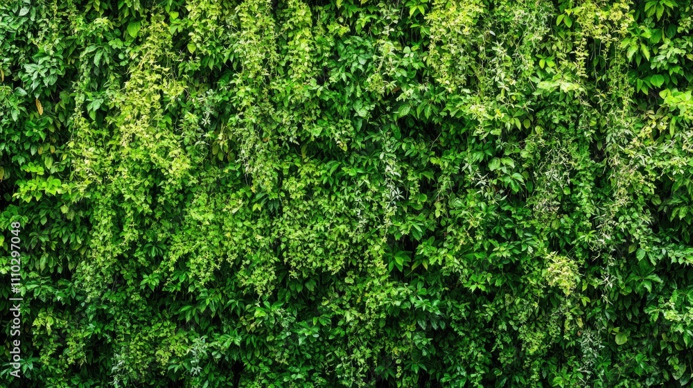 Lush green ivy leaves creating a vibrant natural wall background with intricate patterns and textures of climbing vegetation Lush green ivy leaves creating a vibrant natural wall background with intricate patterns and textures of climbing vegetation