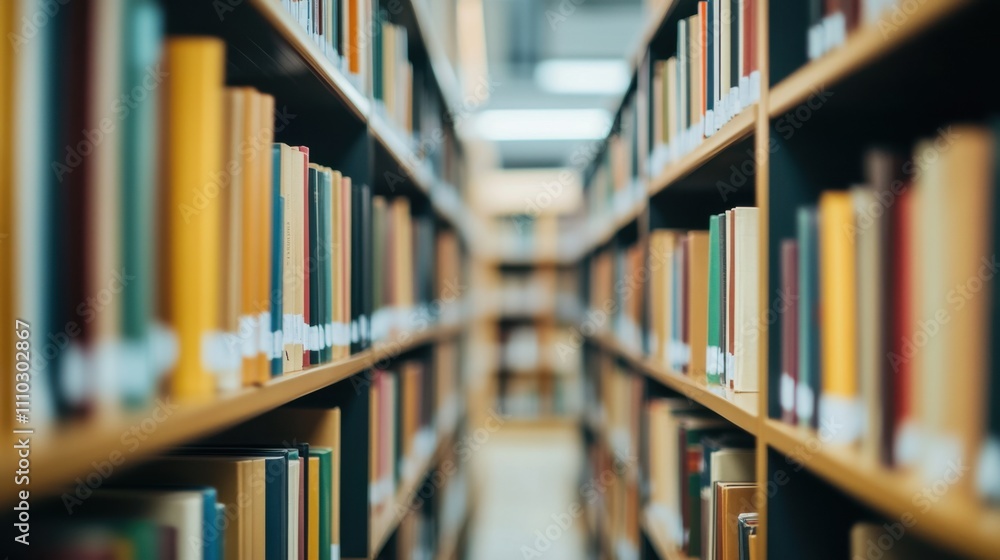 Diverse books arranged neatly on shelves in a library, symbolizing the wealth of knowledge and perspectives in literature, minimalistic photography style Diverse books arranged neatly on shelves in a library, symbolizing the wealth of knowledge and perspectives in literature, minimalistic photography style