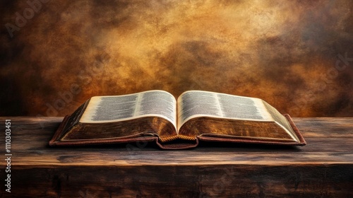 Open book wooden table appears to be old sacred first