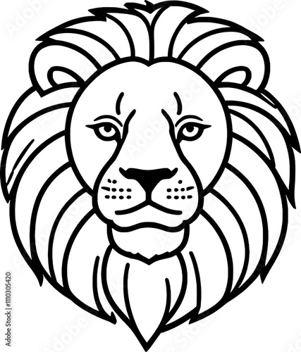 lion head vector illustration