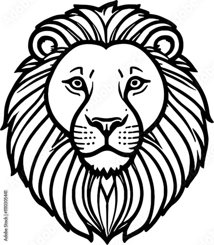 lion head vector illustration