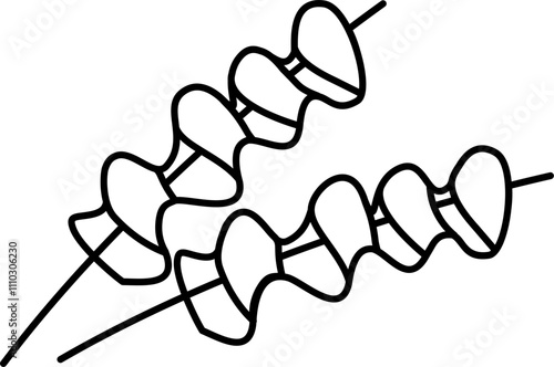 Oden skewer outline