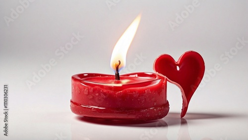 heart shaped candles