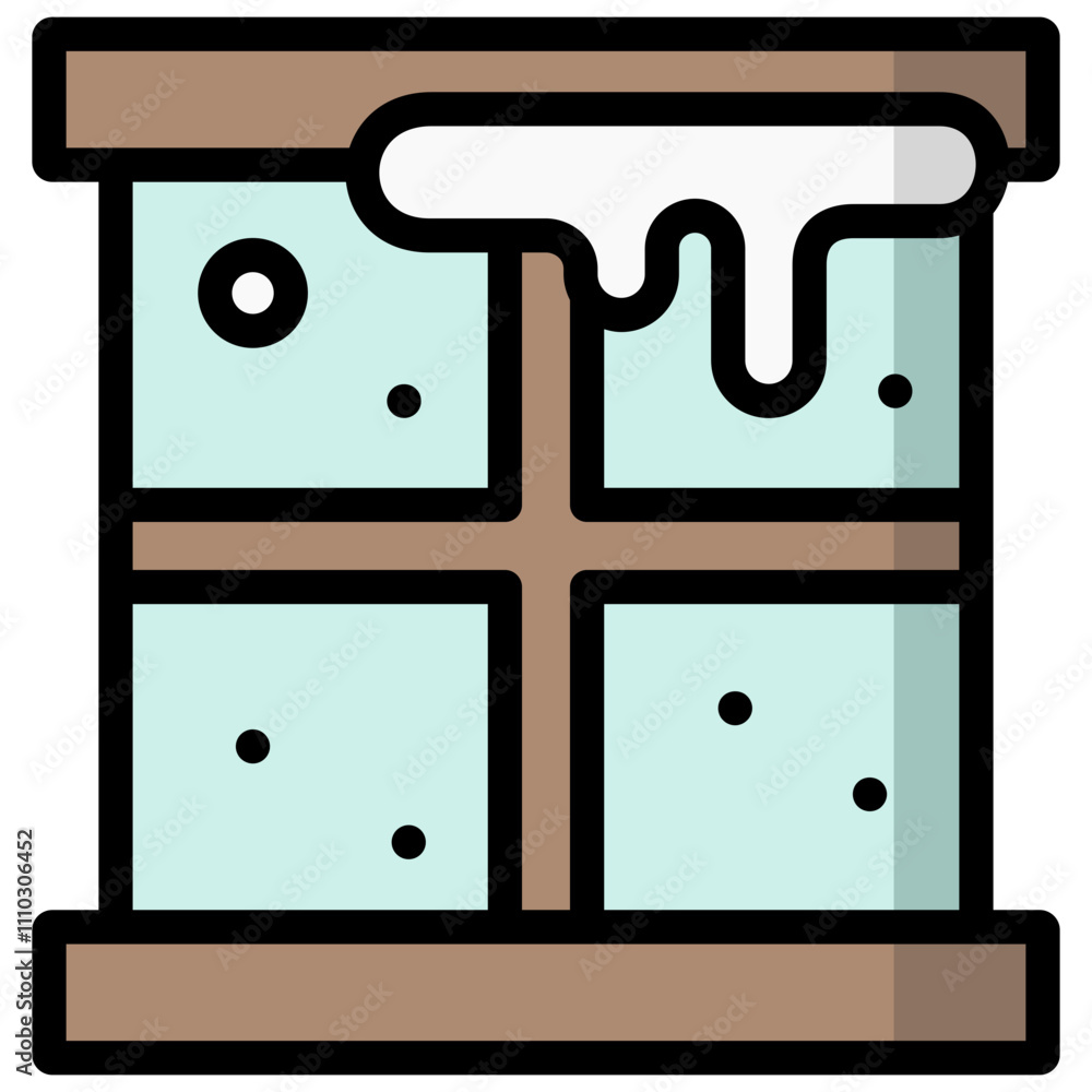window icon illustration design with outline window icon illustration design with outline