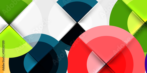 Target circle geometric abstract shapes. Vector Illustration For Wallpaper, Banner, Background, Card, Book Illustration, landing page