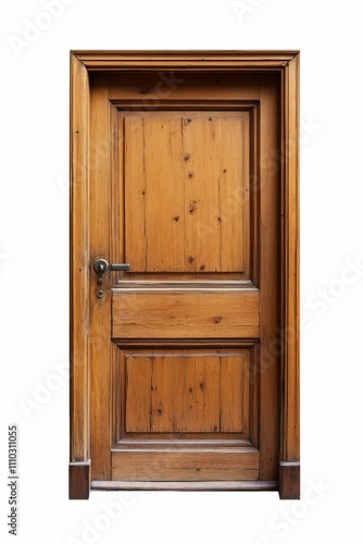 Rustic wooden door  simple design  aged.