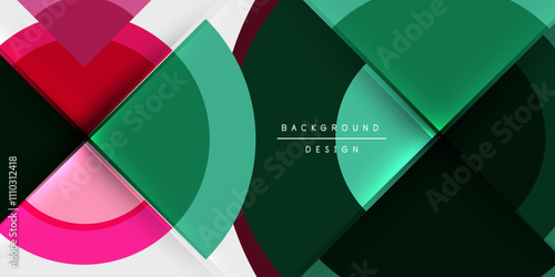 Target circle geometric abstract shapes. Vector Illustration For Wallpaper, Banner, Background, Card, Book Illustration, landing page