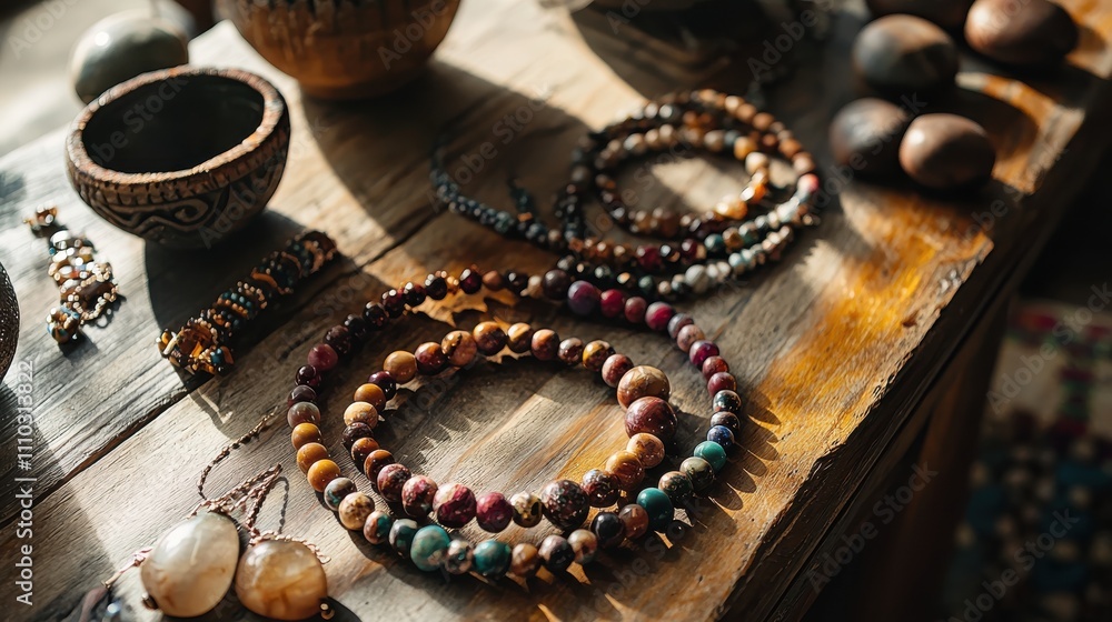 Obraz premium Handcrafted Stone Jewelry