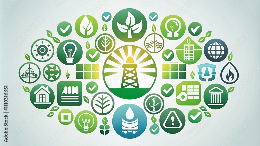 Energy Consumption Increase and Decrease Symbols for Electricity and Utility Bills in Modern Design Style for Visual Representation of Power Management Trends Energy Consumption Increase and Decrease Symbols for Electricity and Utility Bills in Modern Design Style for Visual Representation of Power Management Trends
