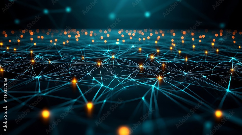 Abstract Background Material Science Composites Crystallography Abstract connection concept with glowing nodes and lines representing digital network. Abstract Background Material Science Composites Crystallography Abstract connection concept with glowing nodes and lines representing digital network.