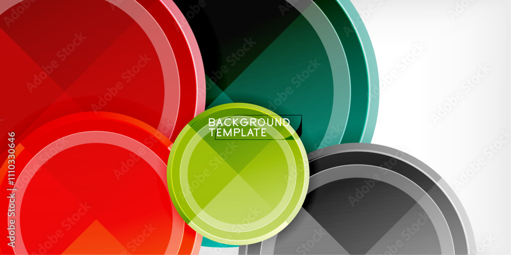 Geometric design abstract background - circles Geometric design abstract background - circles