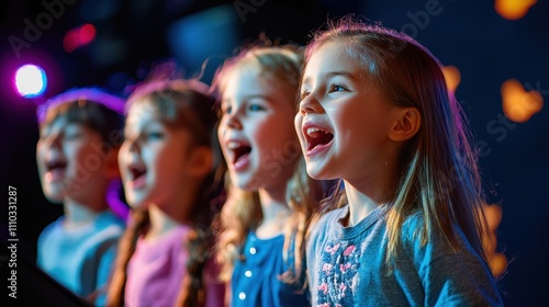 Kids Enjoying Birthday Karaoke