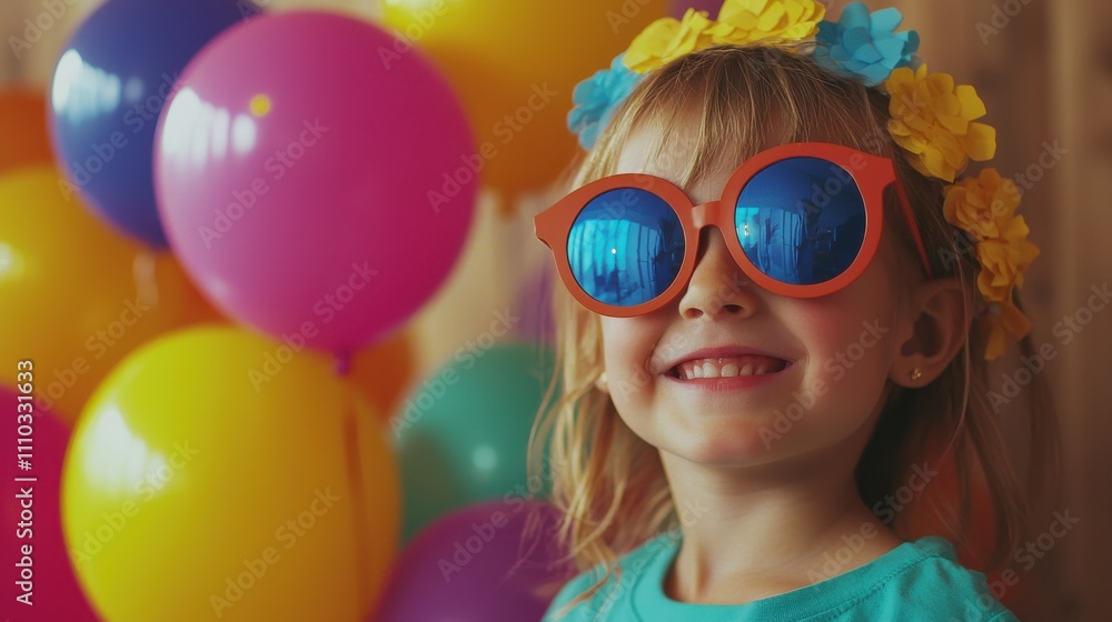 Kids Enjoying Birthday Photo Props Kids Enjoying Birthday Photo Props