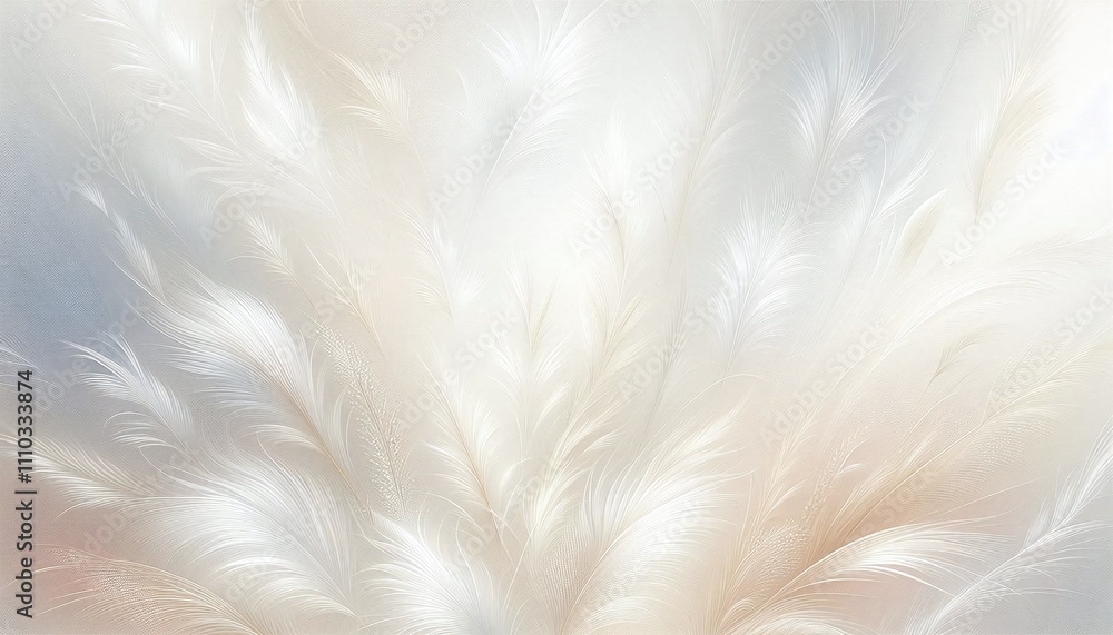 White feather boa, soft and fluffy, a colorful plume of nature's beauty White feather boa, soft and fluffy, a colorful plume of nature's beauty