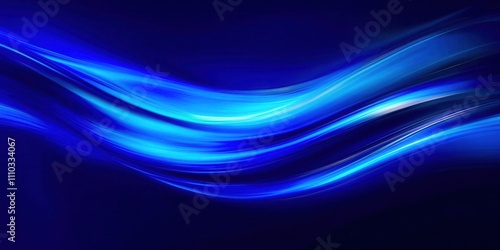 Blue wave with a white line