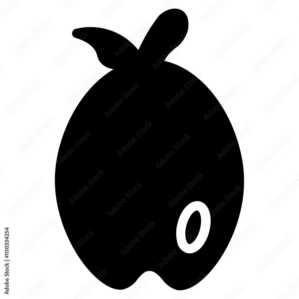 Apricot Diet Food Glyph Icon Apricot Diet Food Glyph Icon