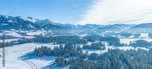 Winterliches Oberallgäu rund um das Tiefenberger Moos bei Ofterschwang photo