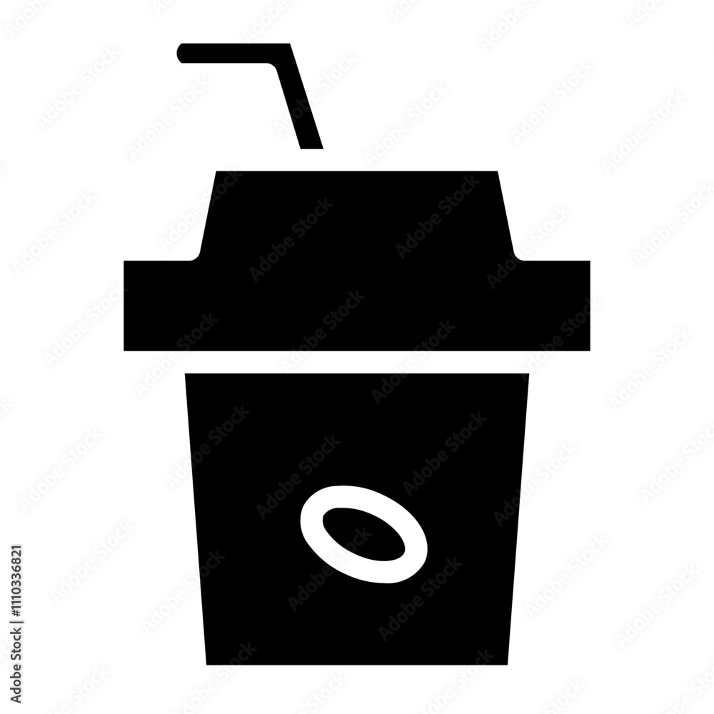 Drink Fast Food Glyph Icon Drink Fast Food Glyph Icon