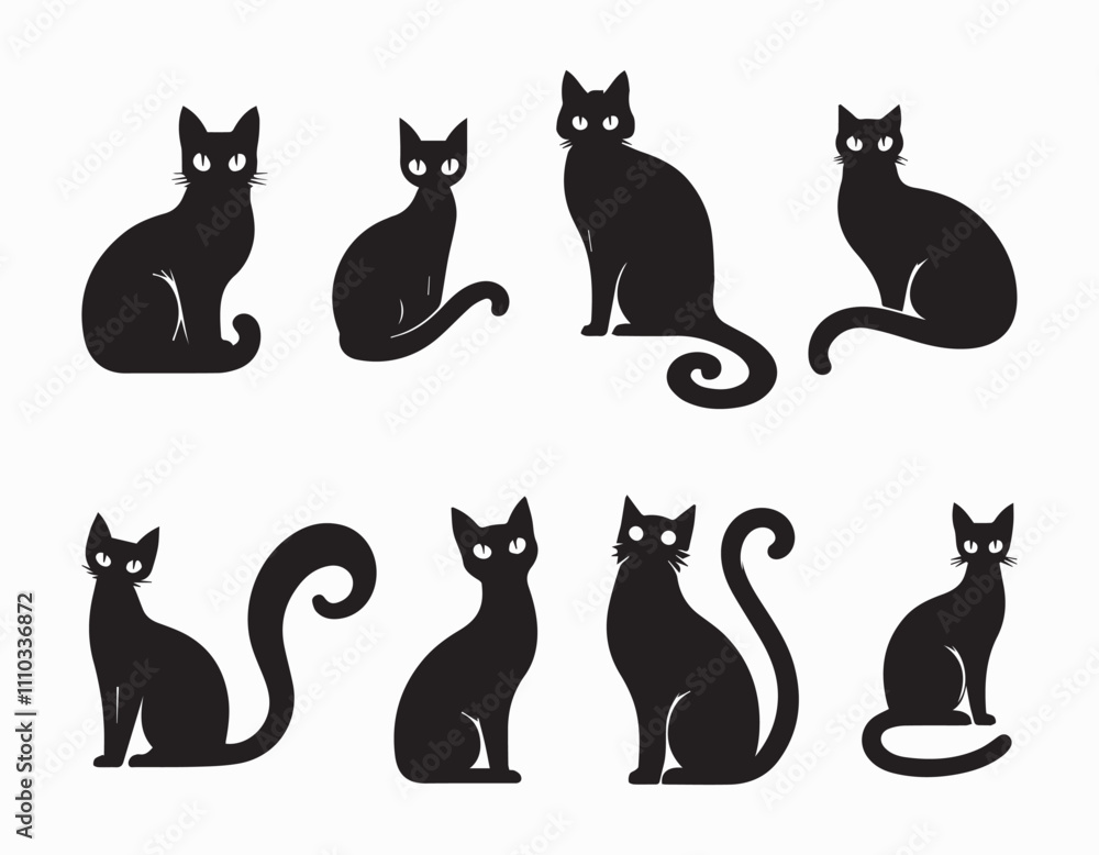 Hand drawn animals silhouette set illustration
Hand drawn animals silhouette set illustration