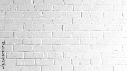 Bright White Brick Wall Texture for Clean Modern Background Design