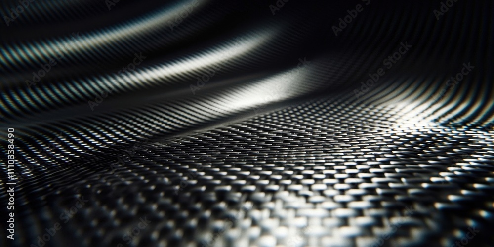 Black and silver fabric with a pattern Black and silver fabric with a pattern