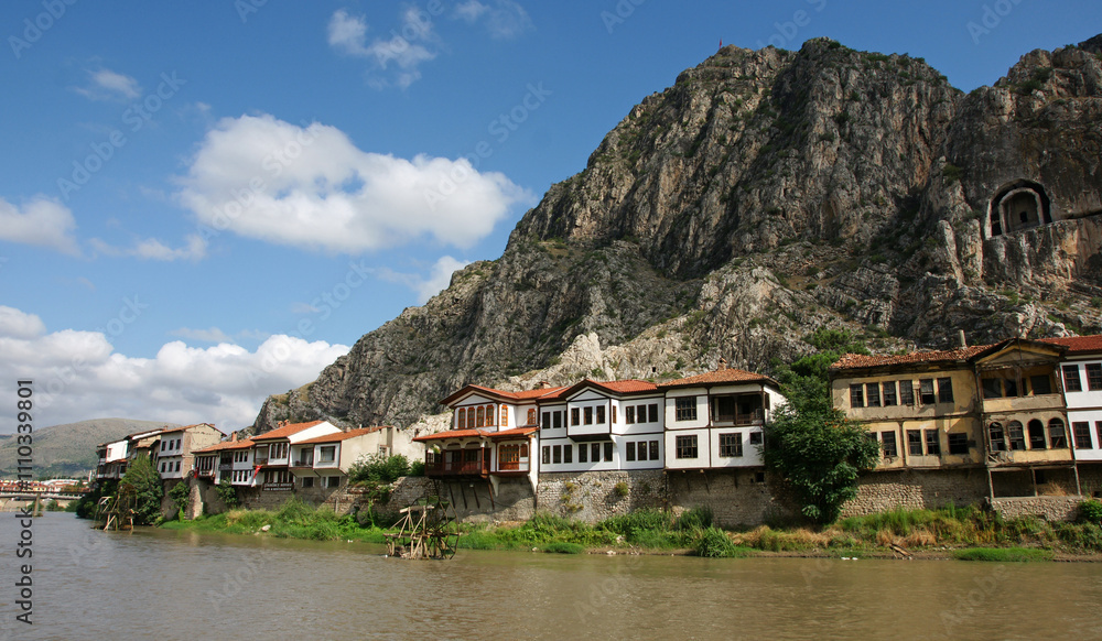 Fototapeta premium A view from Amasya, Turkey