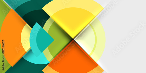 Target circle geometric abstract shapes. Vector Illustration For Wallpaper, Banner, Background, Card, Book Illustration, landing page