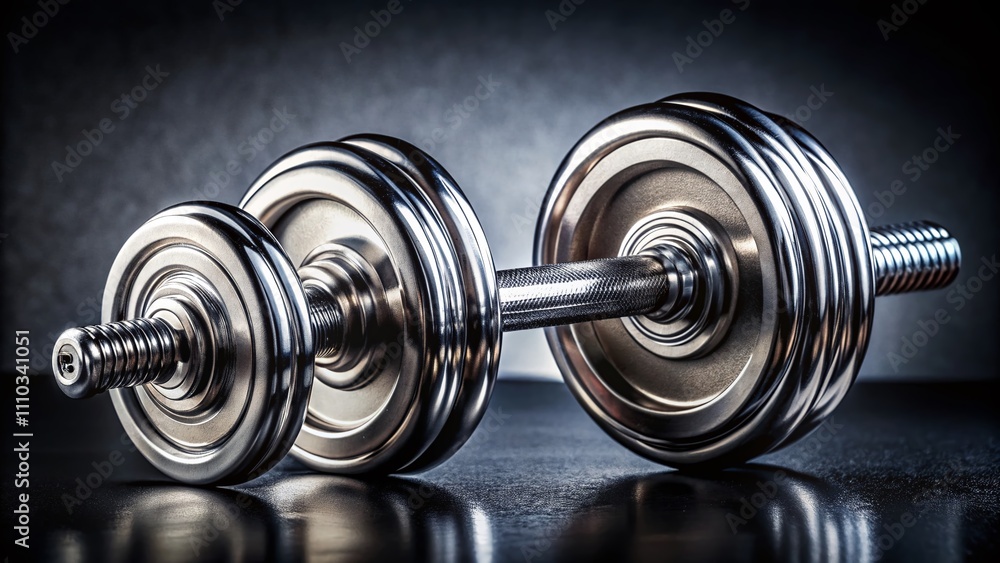 Isolated Metal Dumbbells on a Clear Background for Fitness and Strength Training Photography Isolated Metal Dumbbells on a Clear Background for Fitness and Strength Training Photography