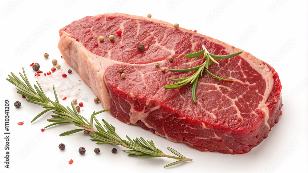 piece of juicy beef meat with sauce, isolated on white background piece of juicy beef meat with sauce, isolated on white background