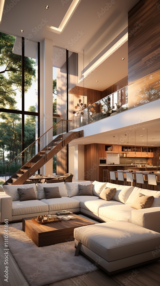 interior large luxury house large living space interior large luxury house large living space