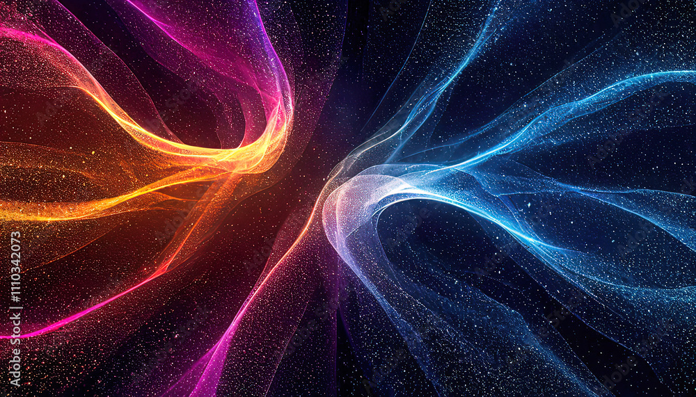 Grainy dark background, abstract color gradient, wave shape, banner, wallpaper, cover design Grainy dark background, abstract color gradient, wave shape, banner, wallpaper, cover design