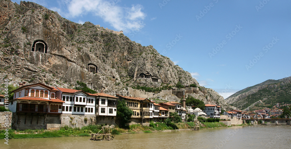 Fototapeta premium A view from Amasya, Turkey
