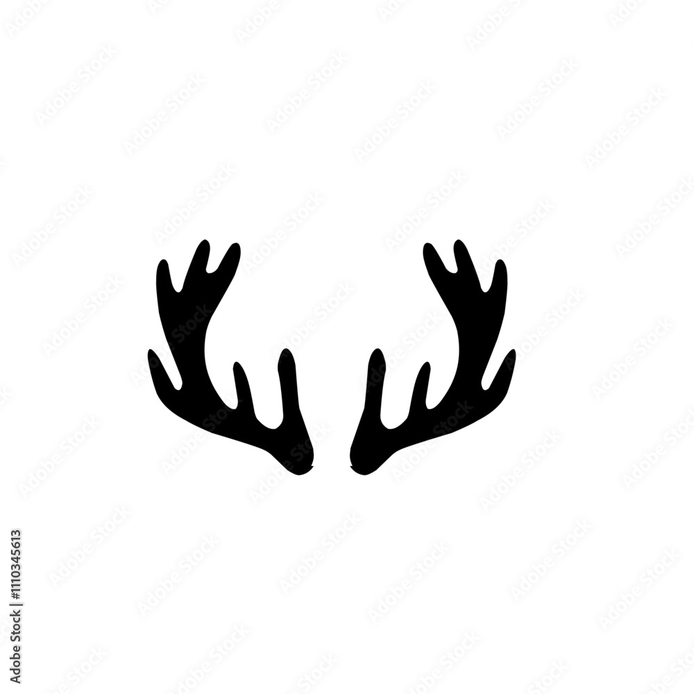 Obraz premium deer antler icon