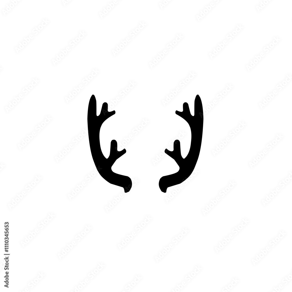 Obraz premium deer antler icon