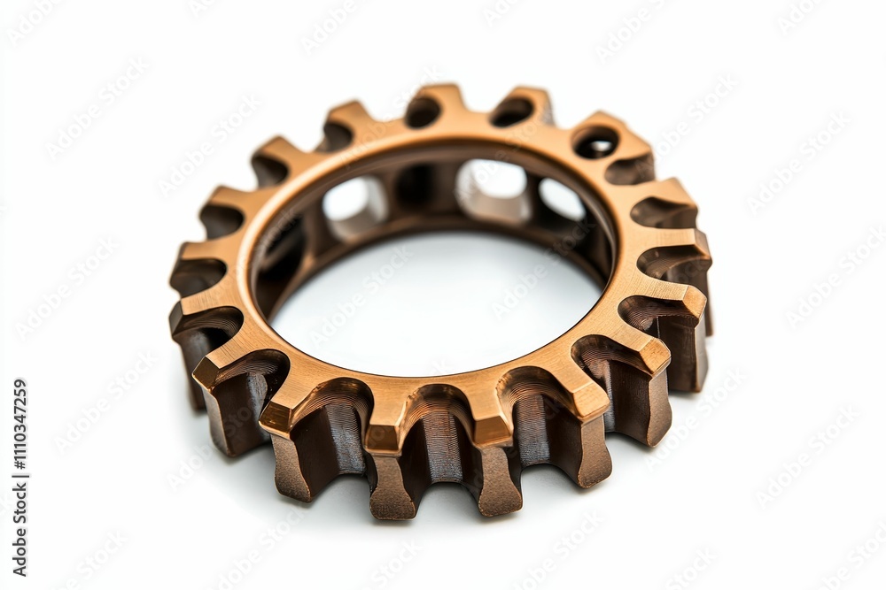 Bronze gear, precisely machined, intricate details. Bronze gear, precisely machined, intricate details.